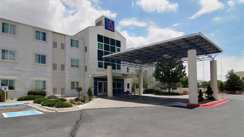 Motel 6 Albuquerque North Exterior. Images powered by <a href="https://iceportal.shijigroup.com" target="_blank" rel="noopener">Ice Portal</a>.