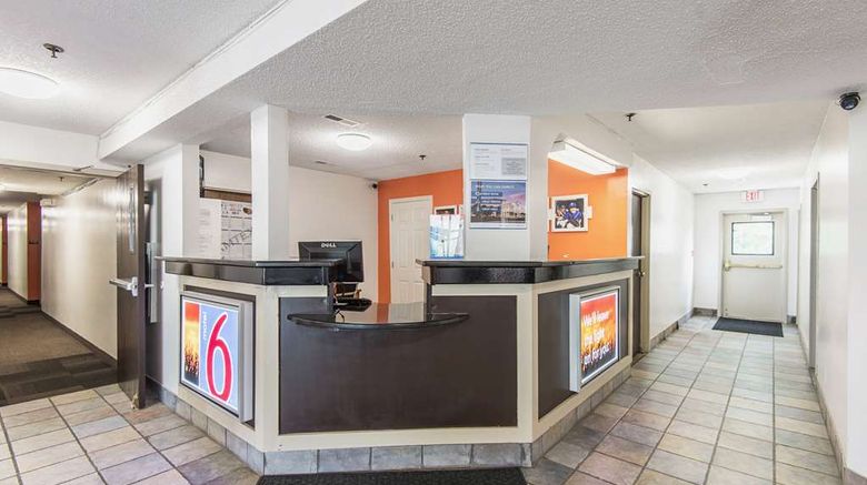<b>Motel 6 Lawrence KS Lobby</b>. Images powered by <a href="https://iceportal.shijigroup.com/" title="IcePortal" target="_blank">IcePortal</a>.