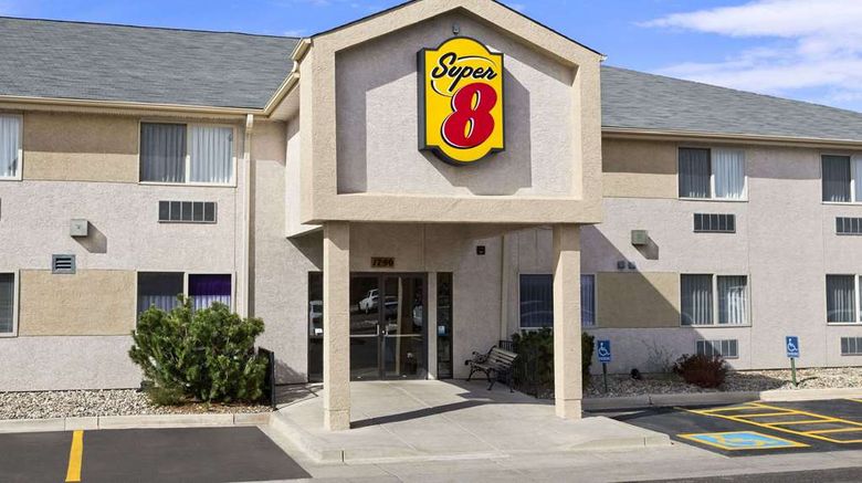 <b>Super 8 Colorado Springs Airport Exterior</b>. Images powered by <a href="https://iceportal.shijigroup.com/" title="IcePortal" target="_blank">IcePortal</a>.
