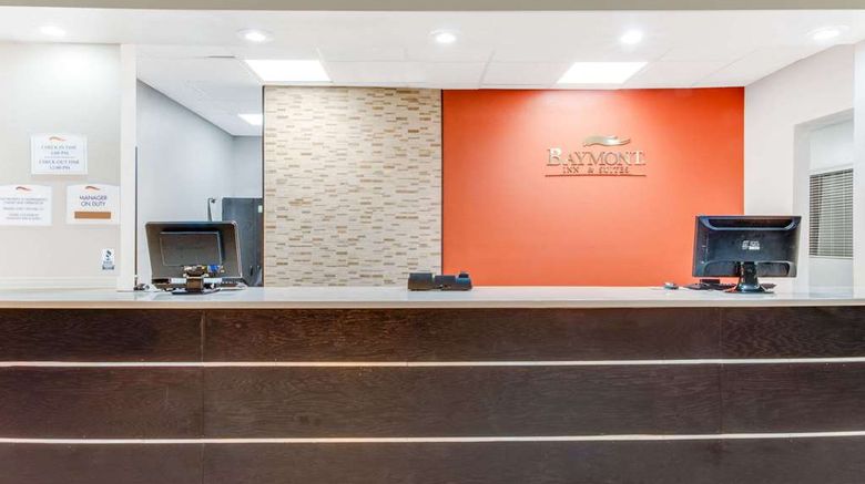 <b>Baymont Inn & Suites Midland Airport Lobby</b>. Images powered by <a href="https://iceportal.shijigroup.com/" title="IcePortal" target="_blank">IcePortal</a>.