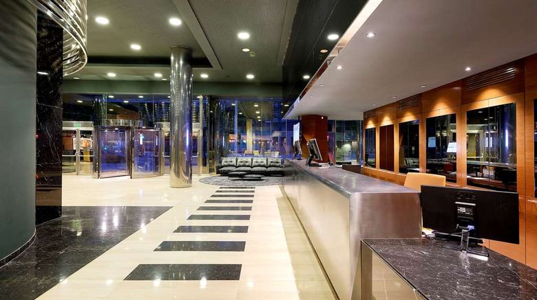 Hotel Icaria Barcelona Lobby. Images powered by <a href="https://iceportal.shijigroup.com" target="_blank" rel="noopener">Ice Portal</a>.