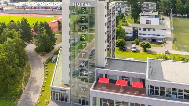 <b>TOP EMBRACE HotelSportforum Exterior</b>. Images powered by <a href=https://www.travelagewest.com/Hotels/Rostock-Germany/