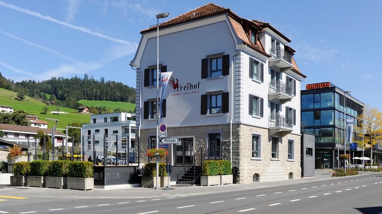 TOP Hotel Freihof Unteraegeri Exterior. Images powered by <a href="https://iceportal.shijigroup.com" target="_blank" rel="noopener">Ice Portal</a>.