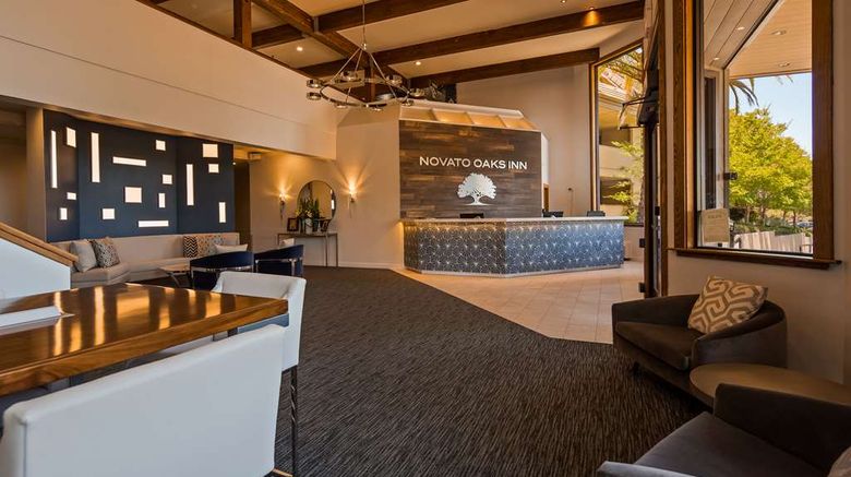 <b>Best Western Plus Novato Oaks Inn Lobby</b>. Images powered by <a href="https://iceportal.shijigroup.com/" title="IcePortal" target="_blank">IcePortal</a>.