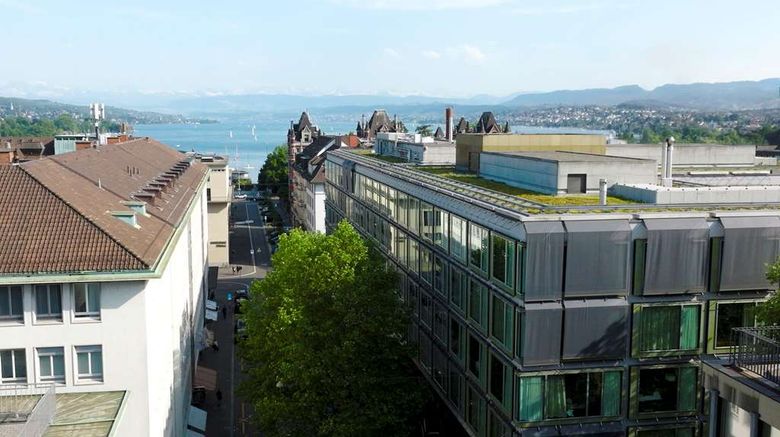 <b>Park Hyatt Zurich Exterior</b>. Images powered by <a href="https://iceportal.shijigroup.com/" title="IcePortal" target="_blank">IcePortal</a>.