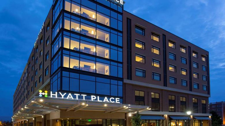 Hyatt Place Bloomington Exterior. Images powered by <a href="https://iceportal.shijigroup.com" target="_blank" rel="noopener">Ice Portal</a>.