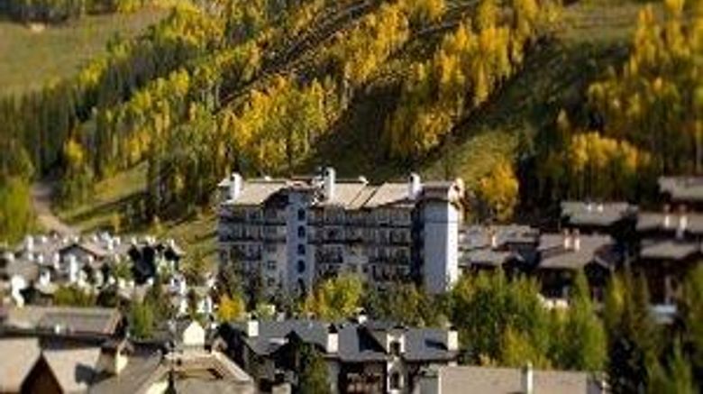 <b>Lodge Tower Vail Village Location Exterior</b>. Images powered by <a href="https://iceportal.shijigroup.com/" title="IcePortal" target="_blank">IcePortal</a>.