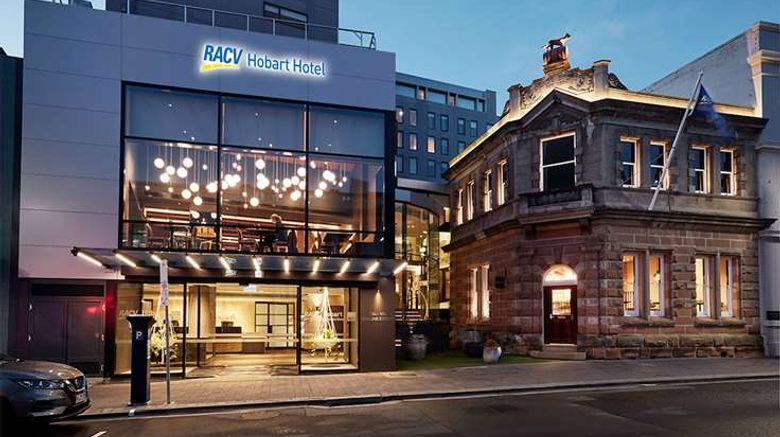 RACV Hobart Hotel Exterior. Images powered by <a href="https://iceportal.shijigroup.com" target="_blank" rel="noopener">Ice Portal</a>.