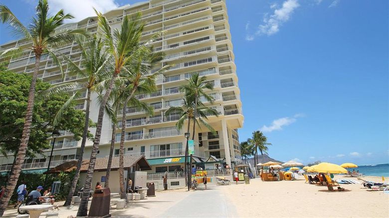 Castle Waikiki Shore Exterior. Images powered by <a href="https://iceportal.shijigroup.com" target="_blank" rel="noopener">Ice Portal</a>.
