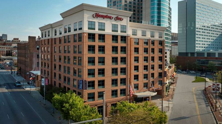 Hampton Inn Baltimore-Camden Yards Exterior. Images powered by <a href="https://iceportal.shijigroup.com" target="_blank" rel="noopener">Ice Portal</a>.