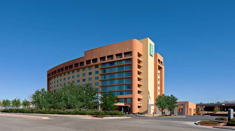 Embassy Suites Albuquerque Exterior. Images powered by <a href="https://iceportal.shijigroup.com" target="_blank" rel="noopener">Ice Portal</a>.