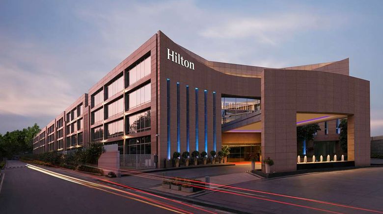 <b>Hilton Bangalore Embassy GolfLinks Exterior</b>. Images powered by <a href="https://iceportal.shijigroup.com/" title="IcePortal" target="_blank">IcePortal</a>.