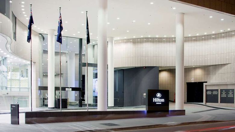Hilton Brisbane Exterior. Images powered by <a href="https://iceportal.shijigroup.com" target="_blank" rel="noopener">Ice Portal</a>.