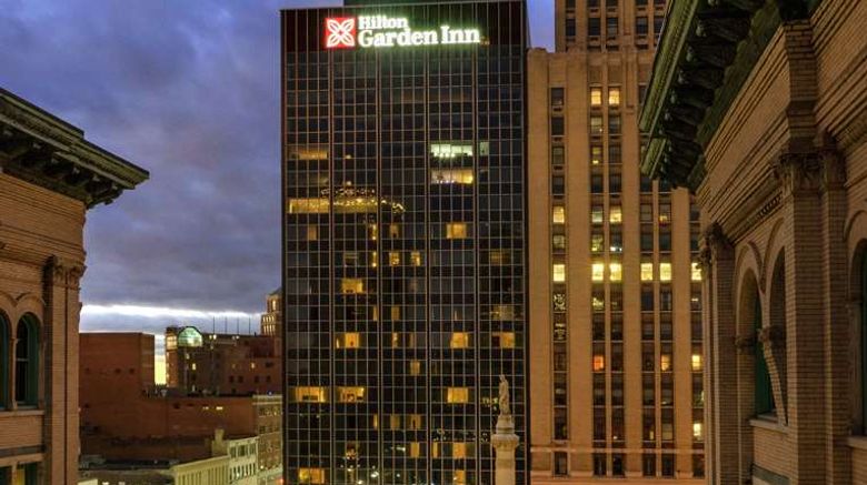 <b>Hilton Garden Inn Buffalo Downtown Exterior</b>. Images powered by <a href="https://iceportal.shijigroup.com/" title="IcePortal" target="_blank">IcePortal</a>.