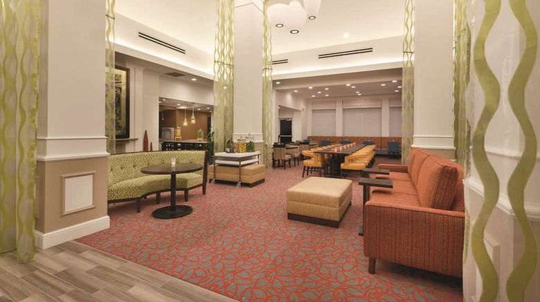 <b>Hilton Garden Inn Akron-Canton Airport Lobby</b>. Images powered by <a href="https://iceportal.shijigroup.com/" title="IcePortal" target="_blank">IcePortal</a>.