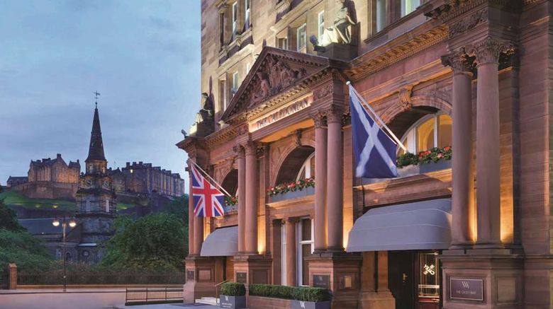 Waldorf Astoria Edinburgh-The Caledonian Exterior. Images powered by <a href="https://iceportal.shijigroup.com" target="_blank" rel="noopener">Ice Portal</a>.