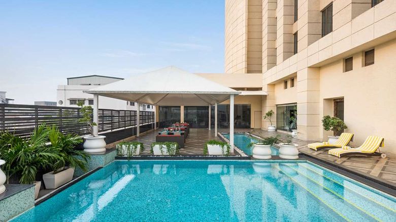 <b>Hilton Jaipur Pool</b>. Images powered by <a href="https://iceportal.shijigroup.com/" title="IcePortal" target="_blank">IcePortal</a>.