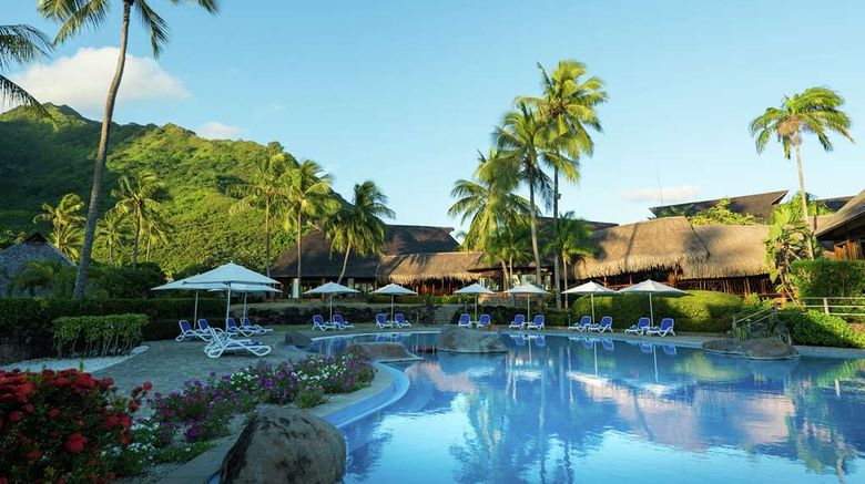 <b>Hilton Moorea Lagoon Resort & Spa Pool</b>. Images powered by <a href="https://iceportal.shijigroup.com/" title="IcePortal" target="_blank">IcePortal</a>.