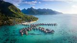 <b>Hilton Moorea Lagoon Resort & Spa Exterior</b>. Images powered by <a href="https://iceportal.shijigroup.com/" title="IcePortal" target="_blank">IcePortal</a>.