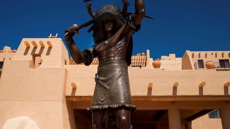 Hilton Santa Fe Buffalo Thunder Exterior. Images powered by <a href="https://iceportal.shijigroup.com" target="_blank" rel="noopener">Ice Portal</a>.