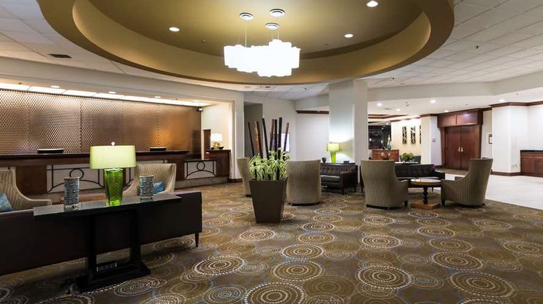 <b>DoubleTree by Hilton Spokane-City Center Lobby</b>. Images powered by <a href="https://iceportal.shijigroup.com/" title="IcePortal" target="_blank">IcePortal</a>.