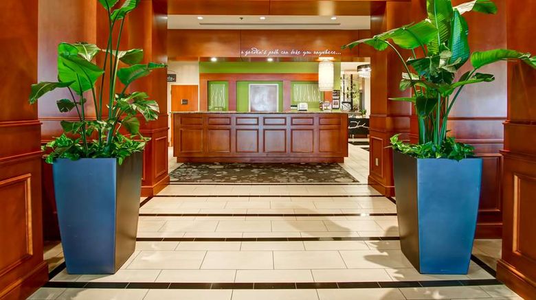 <b>Hilton Garden Inn Toronto/Markham Lobby</b>. Images powered by <a href="https://iceportal.shijigroup.com/" title="IcePortal" target="_blank">IcePortal</a>.