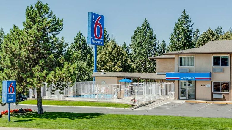 <b>Motel 6 Spokane West - Downtown Exterior</b>. Images powered by <a href="https://iceportal.shijigroup.com/" title="IcePortal" target="_blank">IcePortal</a>.