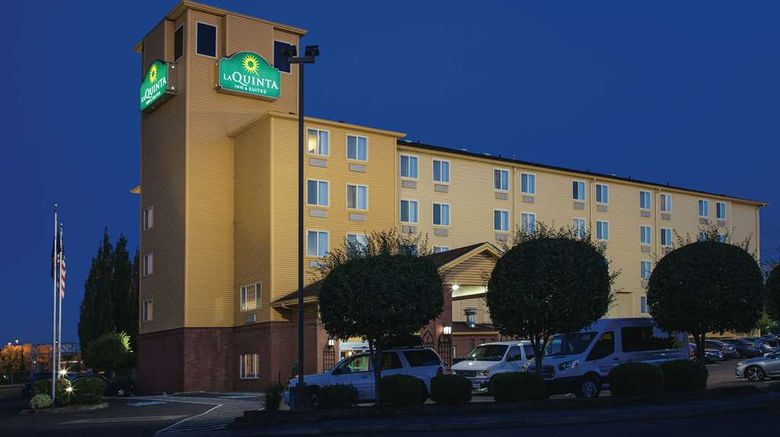 La Quinta Inn  and  Suites Portland Airport Exterior. Images powered by <a href="https://iceportal.shijigroup.com" target="_blank" rel="noopener">Ice Portal</a>.