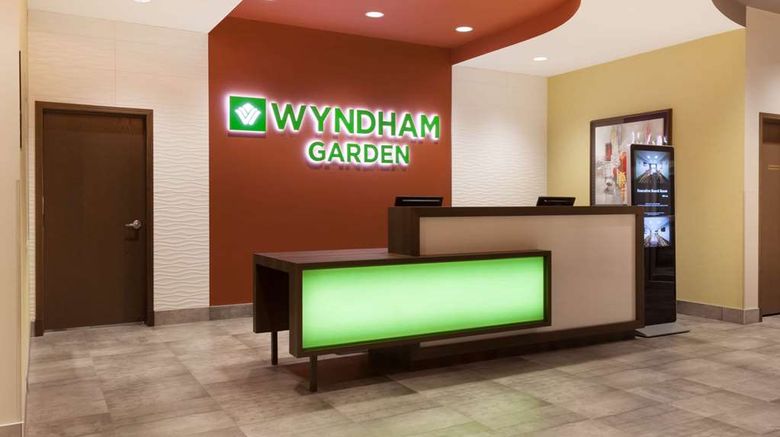 <b>Wyndham Garden Edmonton Airport Lobby</b>. Images powered by <a href="https://iceportal.shijigroup.com/" title="IcePortal" target="_blank">IcePortal</a>.