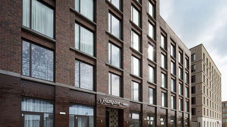 Hampton by Hilton London Docklands Exterior. Images powered by <a href="https://iceportal.shijigroup.com" target="_blank" rel="noopener">Ice Portal</a>.