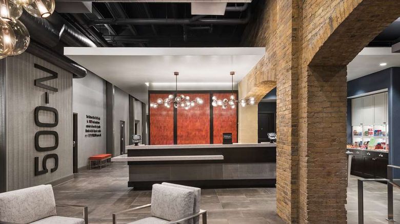 <b>Homewood Suites by Hilton Milwaukee Lobby</b>. Images powered by <a href="https://iceportal.shijigroup.com/" title="IcePortal" target="_blank">IcePortal</a>.