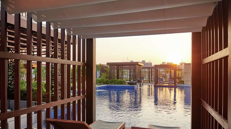 <b>Conrad Bengaluru Pool</b>. Images powered by <a href=https://www.travelagewest.com/Hotels/Bengaluru-India/