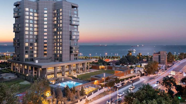 <b>Hilton Istanbul Bakirkoy Exterior</b>. Images powered by <a href="https://iceportal.shijigroup.com/" title="IcePortal" target="_blank">IcePortal</a>.