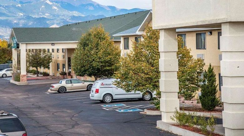 <b>Quality Inn Colorado Springs Airport Exterior</b>. Images powered by <a href="https://iceportal.shijigroup.com/" title="IcePortal" target="_blank">IcePortal</a>.