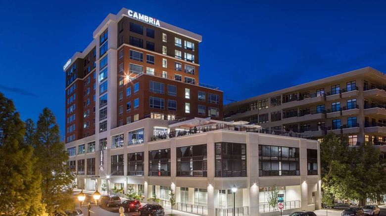 <b>Cambria Hotel Downtown Asheville Exterior</b>. Images powered by <a href="https://iceportal.shijigroup.com/" title="IcePortal" target="_blank">IcePortal</a>.