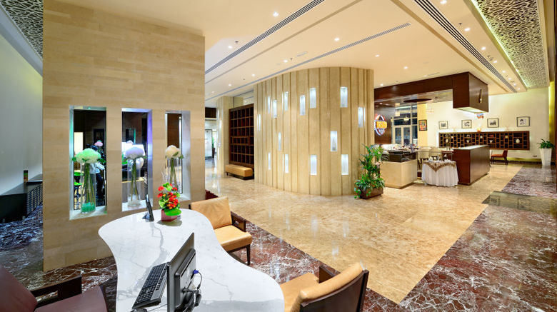 <b>Copthorne Hotel Sharjah Lobby</b>. Images powered by <a href="https://leonardo.com/" title="Leonardo Worldwide" target="_blank">Leonardo</a>.