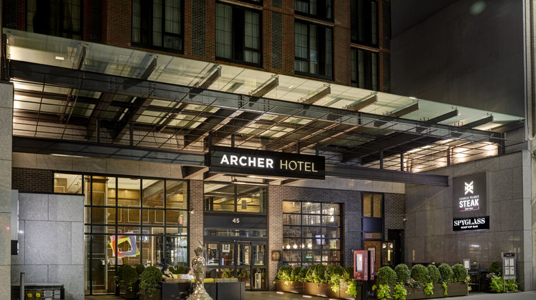 Archer Hotel New York Exterior. Images powered by <a href="http://www.leonardo.com" target="_blank" rel="noopener">Leonardo</a>.