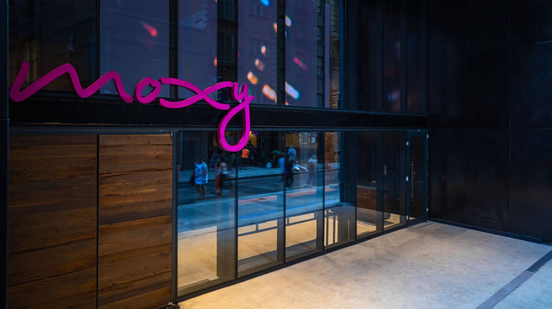 Moxy NYC Downtown Exterior. Images powered by <a href="http://www.leonardo.com" target="_blank" rel="noopener">Leonardo</a>.