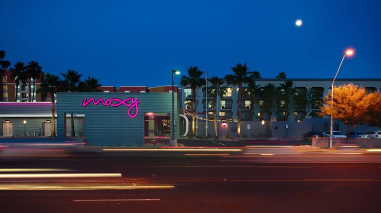MOXY Phoenix Tempe Exterior. Images powered by <a href="http://www.leonardo.com" target="_blank" rel="noopener">Leonardo</a>.