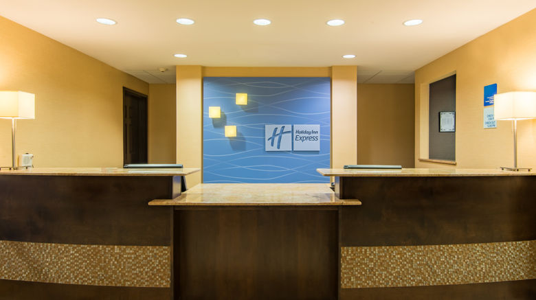 <b>Holiday Inn Express Hotel & Stes Lobby</b>. Images powered by <a href="https://leonardo.com/" title="Leonardo Worldwide" target="_blank">Leonardo</a>.