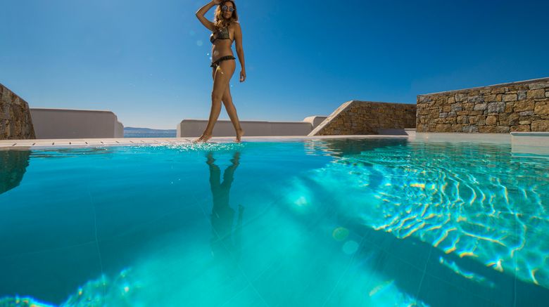 <b>Mykonos Riviera Hotel Pool</b>. Images powered by <a href="https://leonardo.com/" title="Leonardo Worldwide" target="_blank">Leonardo</a>.