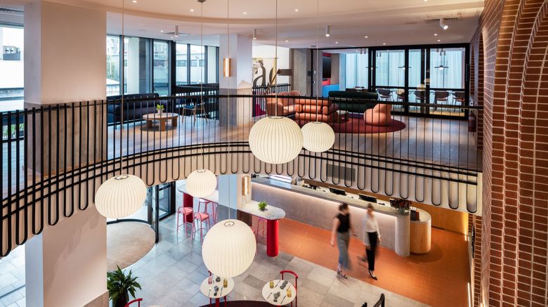 <b>Hotel Indigo Adelaide Markets Lobby</b>. Images powered by <a href="https://leonardo.com/" title="Leonardo Worldwide" target="_blank">Leonardo</a>.
