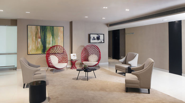 <b>Holiday Inn Express New Delhi Intl Arpt Lobby</b>. Images powered by <a href="https://leonardo.com/" title="Leonardo Worldwide" target="_blank">Leonardo</a>.
