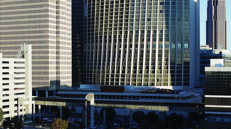 <b>Atlanta Marriott Marquis Exterior</b>. Images powered by <a href="https://leonardo.com/" title="Leonardo Worldwide" target="_blank">Leonardo</a>.