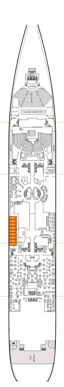 Queen Mary 2 Deck Plans- Cunard Line Queen Mary 2 Cruises: Travel Weekly