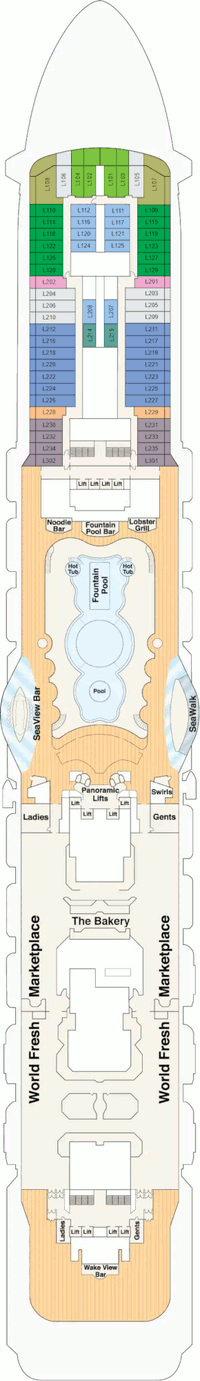 Majestic Princess Deck 16 - Lido