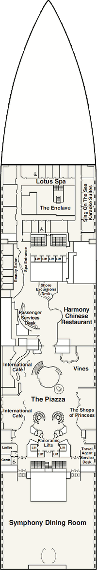 Majestic Princess Deck 5 - Plaza
