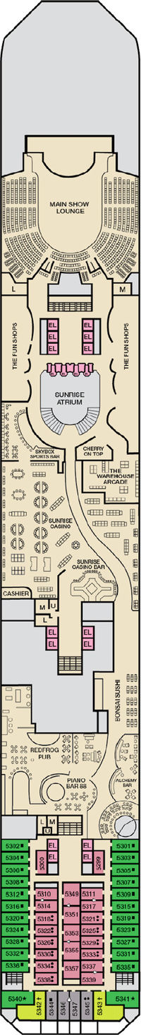 Carnival Sunrise Promenade Deck