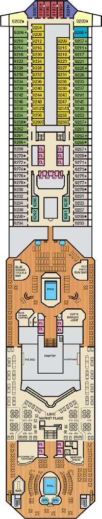 Carnival Sunrise Lido Deck