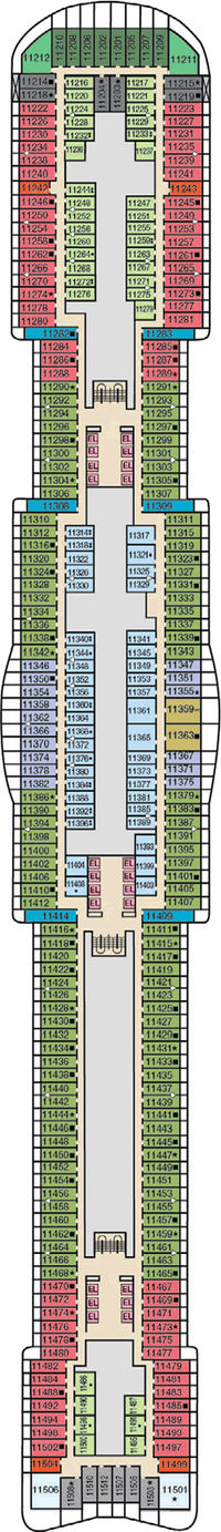 mardi gras cruise ship deck plan